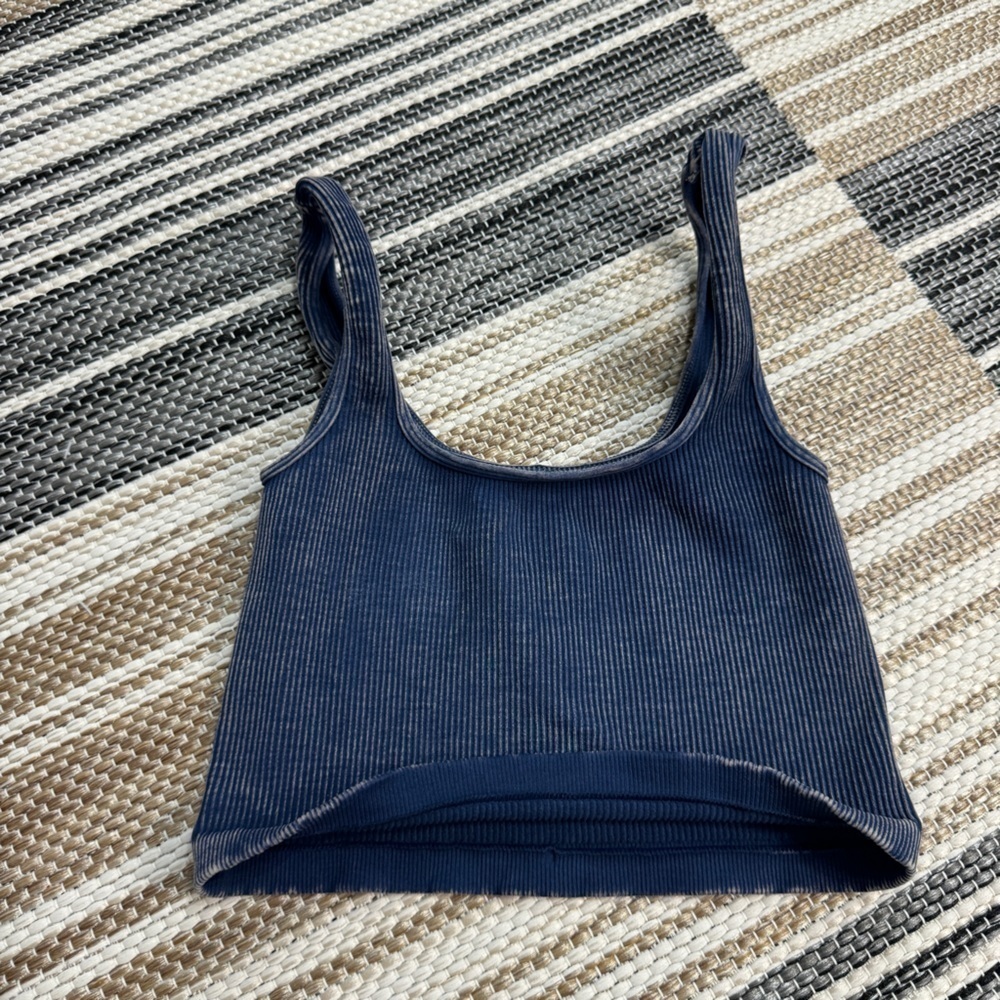 Free People Ribbed Cropped Tank‎ Top Size Xs/S